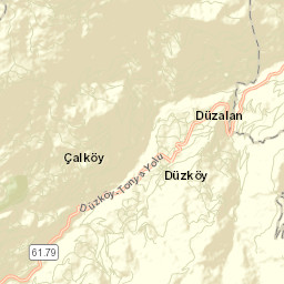 Düzköy Street Map