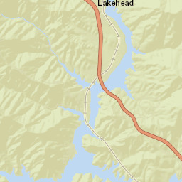Lakehead California Street Map