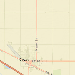 Cozad Street Map