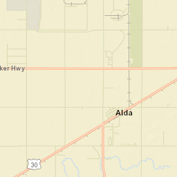 Hall County Street Map