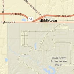 Plains St, Middletown, Iowa Street Map