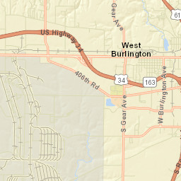 US-34 West Burlington IA 52655 Street Map
