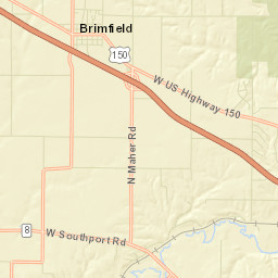 16771-17093 West Southport Road, Brimfield Street Map