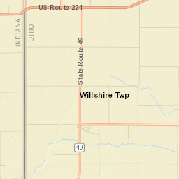 Wren Ohio Street Map