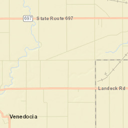 Venedocia Ohio Street Map
