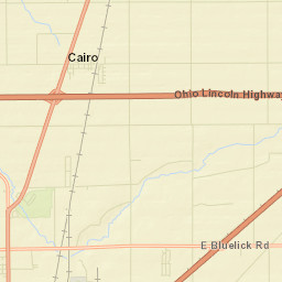 West Cairo Ohio Street Map