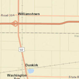 Dunkirk Ohio Street Map