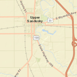 Upper Sandusky Ohio Street Map