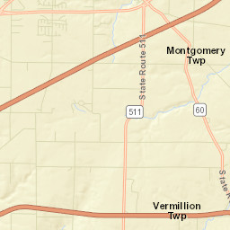 Ashland County Street Map