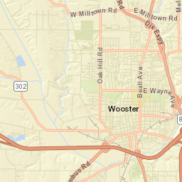 100-128 South Market Street, Wooster, OH Street Map