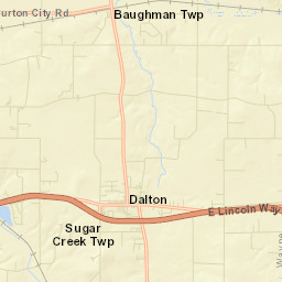 Dalton Ohio Street Map