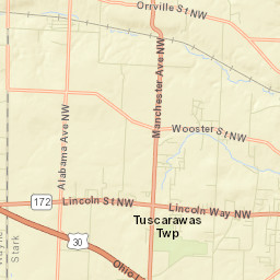West Brookfield Ohio Street Map