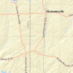 Yeagleys Corners Ohio Street Map