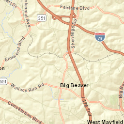 Big Beaver Street Map