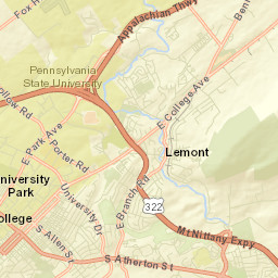 State College Street Map