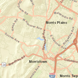 Morristown Street Map