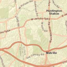 Woodbury New York Street Map
