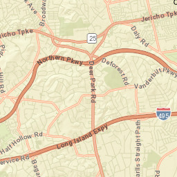 Elwood New York Street Map