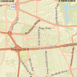 East Brentwood New York Street Map