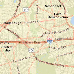 Lake Ronkonkoma New York Street Map
