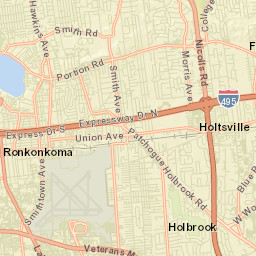 Ronkonkoma New York Street Map