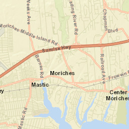 Old Mastic New York Street Map
