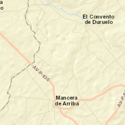 Mancera de Arriba Street Map