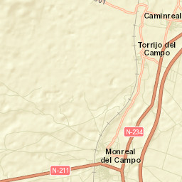 Monreal del Campo Street Map