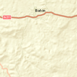 Bañón Street Map