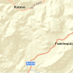 Ráfales Street Map