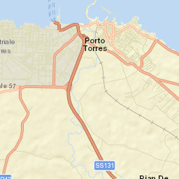 Porto Torres Street Map
