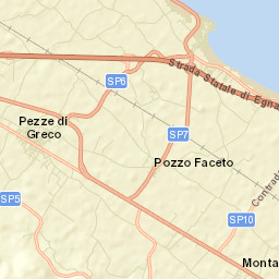 Pezze di Greco Street Map