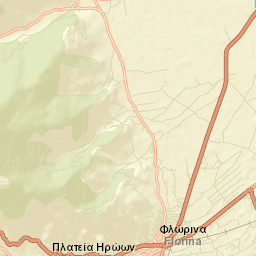 Flórina Street Map