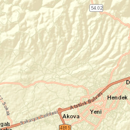 Hendek Street Map