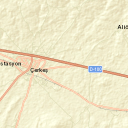 Çerkeş Street Map