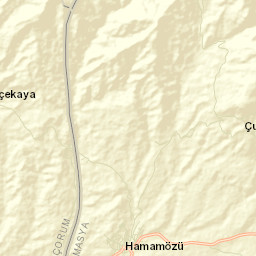 Hamamözü İlçesi Street Map