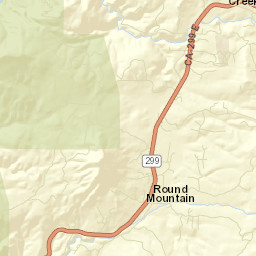 Round Mountain California Street Map