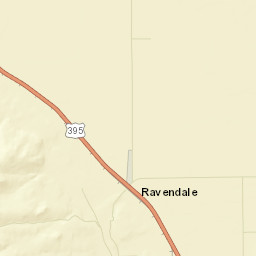 Ravendale California Street Map