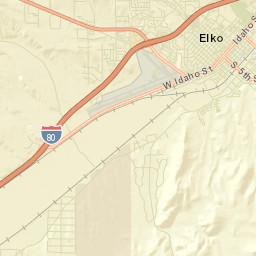Elko Street Map
