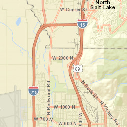 Interstate 215 North Salt Lake UT Street Map
