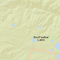 Red Feather Lakes Colorado Street Map