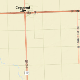 Iroquois County Street Map