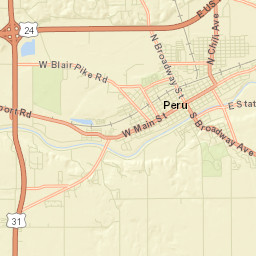 Miami County Street Map