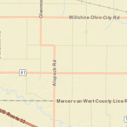 Dull Ohio Street Map