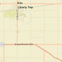 Huntersville Ohio Street Map