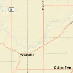 Wyandot Ohio Street Map