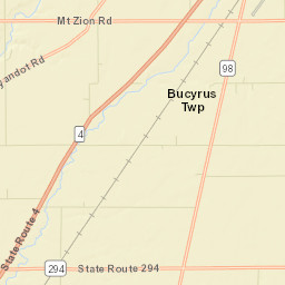 Monnett Ohio Street Map