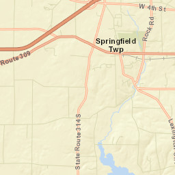 Maybee Ohio Street Map