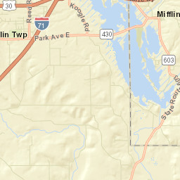 Mifflin Cottage Area Ohio Street Map