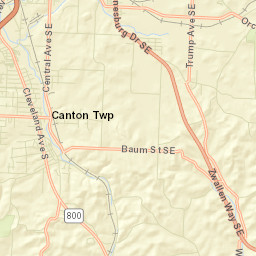 Waco Ohio Street Map